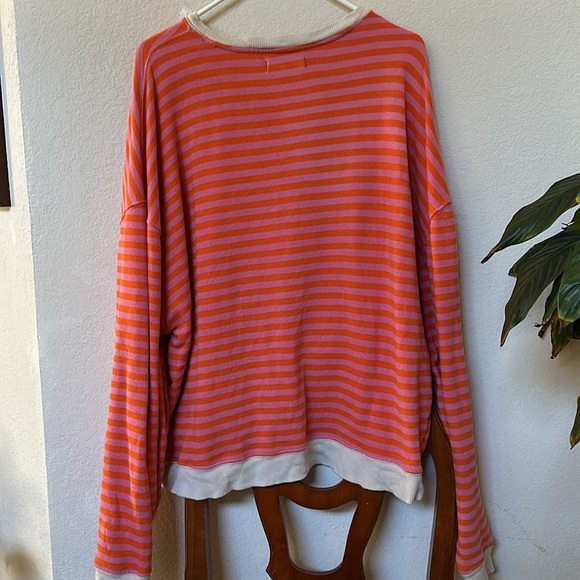 Free People We The Free | Classic Striped Oversized Crewneck | Small - Picture 12 of 16